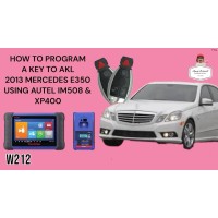 HOW TO PROGRAMA KEY TO AKL 2013 MERCEDES E350 USING AUTEL IM508 &ХР400